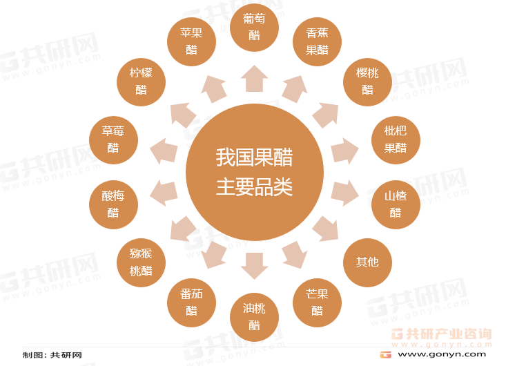 我国果醋主要品类