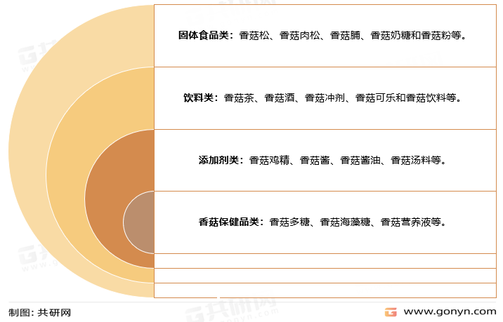 我国香菇市场主要产品