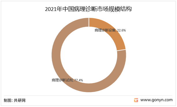 2021年中国病理诊断市场规模结构