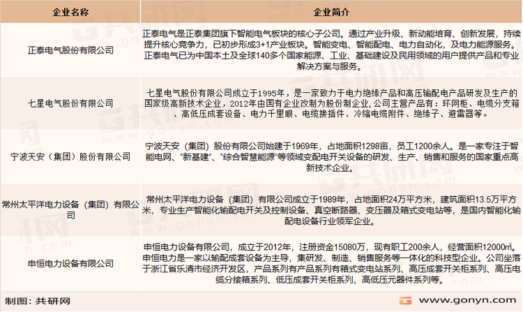 我国充电器行业重点企业
