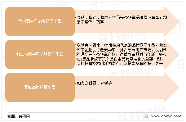 中国豪华车分类情况