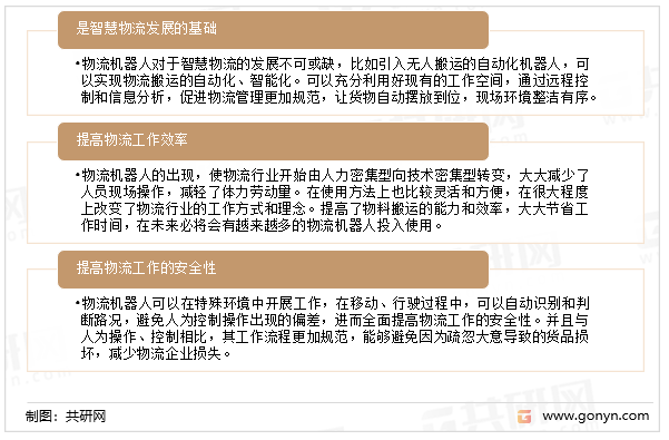物流机器人运用的优势特点分析