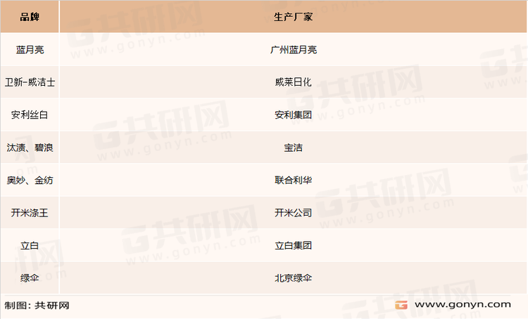 国内洗衣液品牌及生产厂家