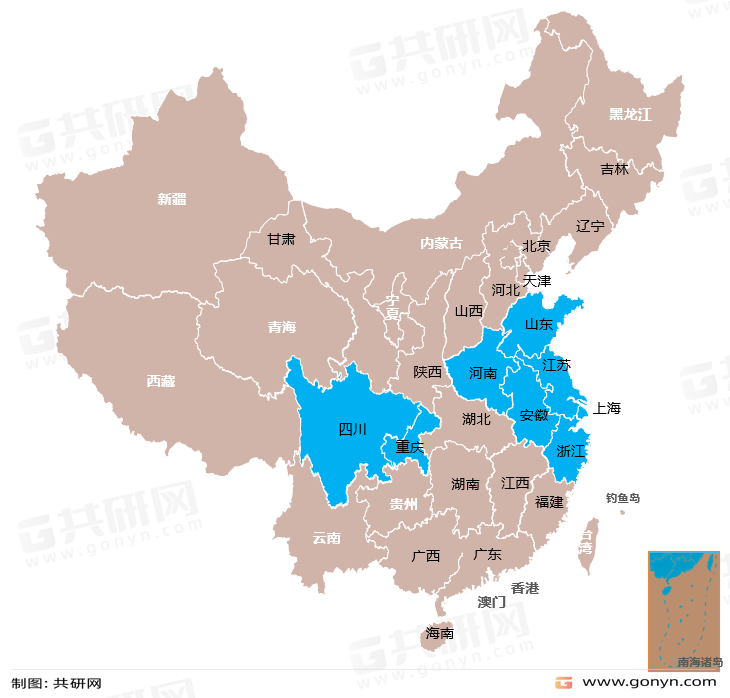 印刷版材行业生产企业主要区域