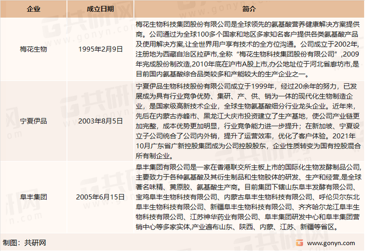 我国味精行业头部企业介绍