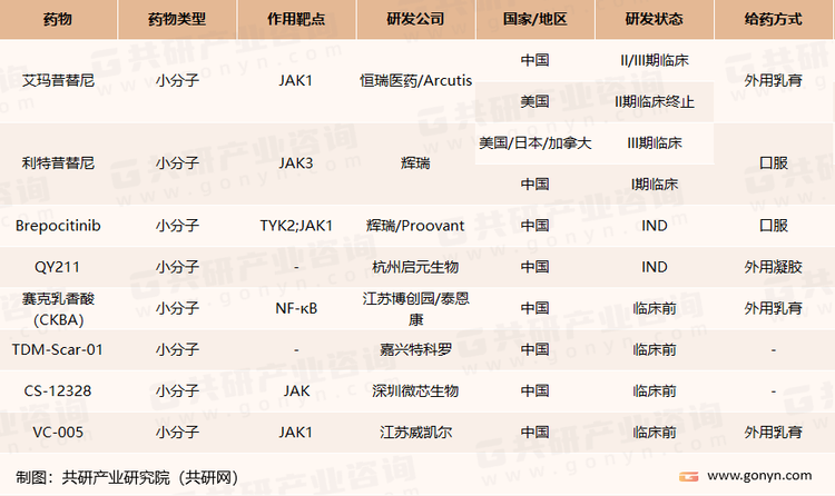 中国白癜风新药研发格局