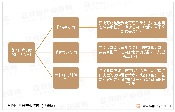 治疗肝病的药物主要类别