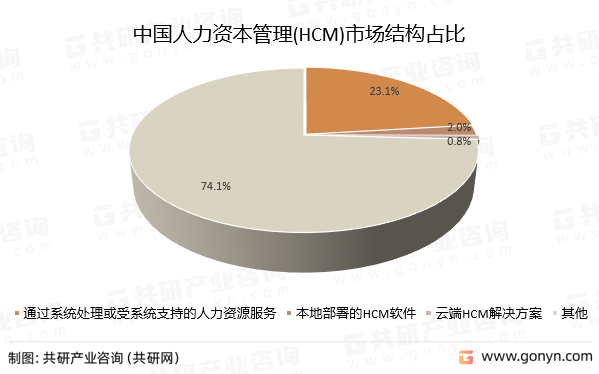 中国人力资本管理(HCM)市场结构占比