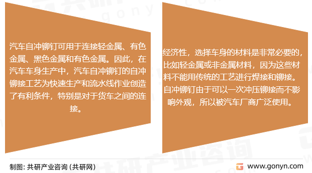 汽车自冲铆钉发展特点