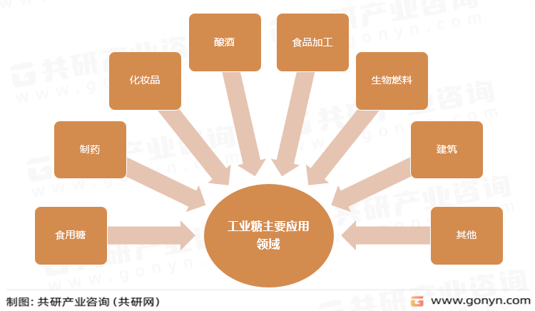 工业糖主要应用领域