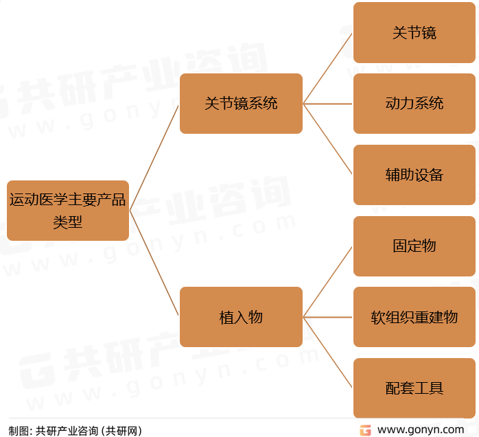 运动医学领域主要产品类型