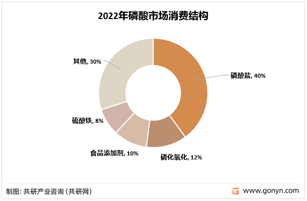 2022年磷酸市场消费结构
