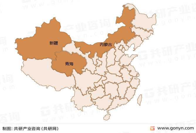 中国鹰嘴豆种植区域分布