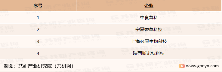 我国鹰嘴豆肽主要供应商介绍