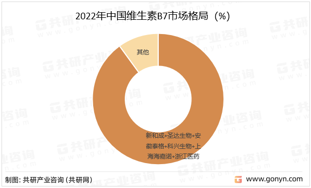 2022年中国维生素B7市场格局