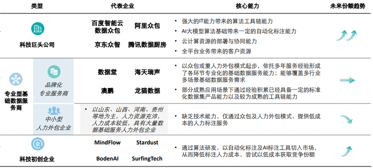 AI基础数据服务商市场份额占比及核心能力分析