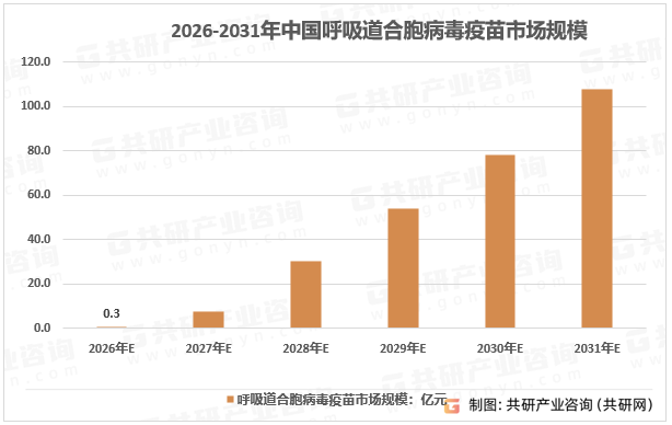 2026-2031年中国呼吸道合胞病毒疫苗市场规模