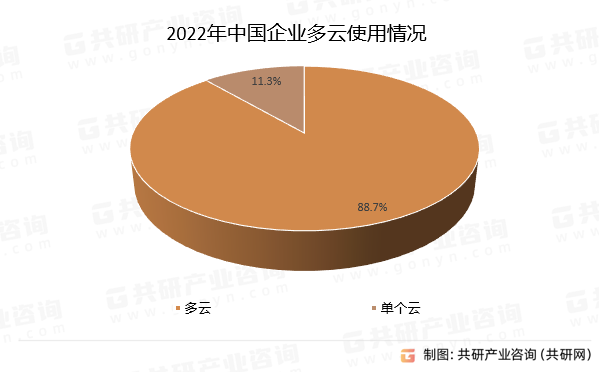 2022年中国企业多云使用情况