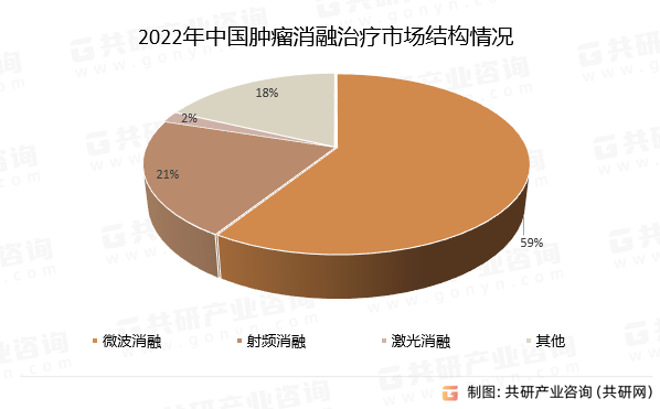 2022年中国肿瘤消融治疗市场结构情况