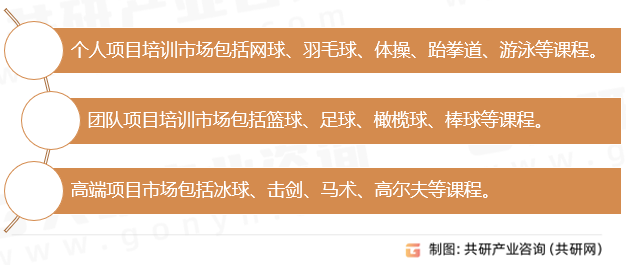 少儿体育培训分类