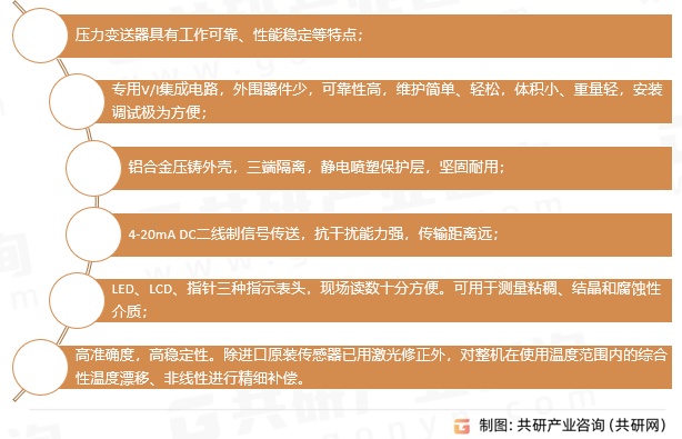 压力变送器主要性能