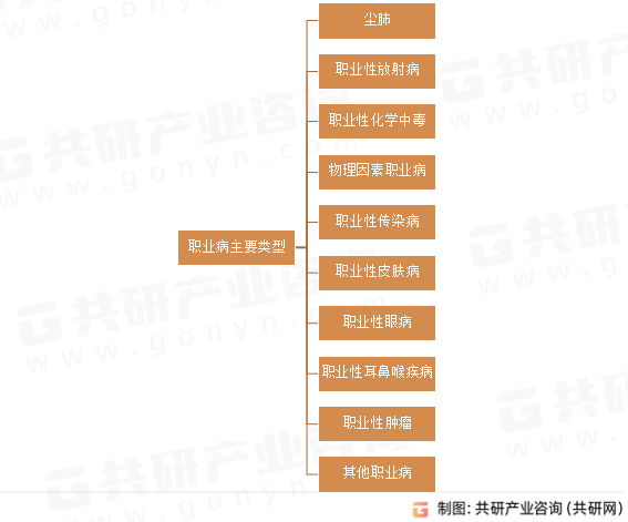 职业病主要类型