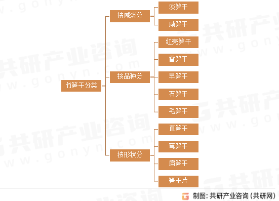 竹笋干分类