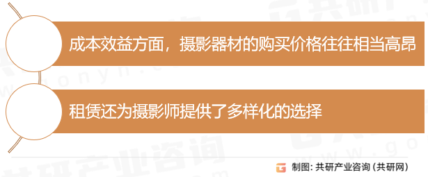 摄影器材租赁特点