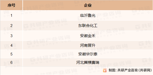 硝酸主要生产企业