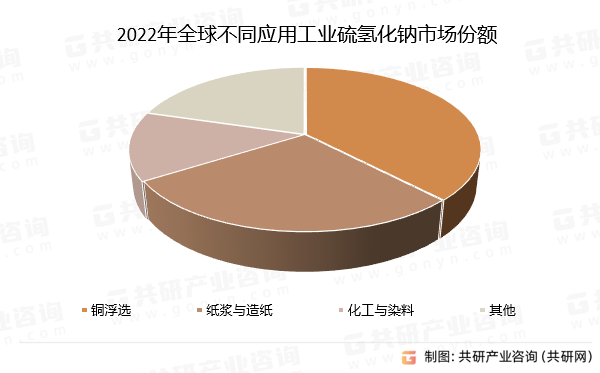 2022年全球不同应用工业硫氢化钠市场份额