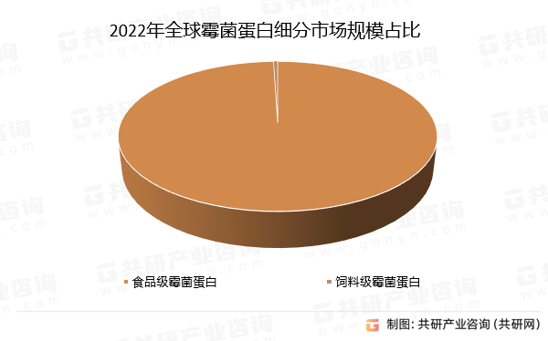 2022年霉菌蛋白细分市场规模占比