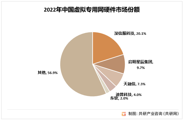 2022年中国虚拟专用网硬件市场份额