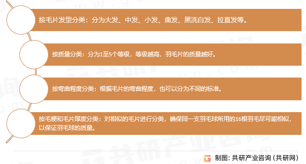 羽毛球用的羽毛片分类
