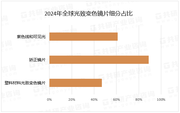 2024年全球光致变色镜片细分占比