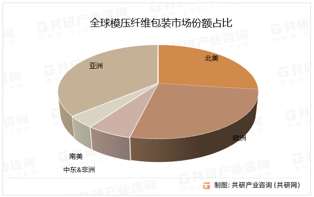 全球模压纤维包装市场份额占比