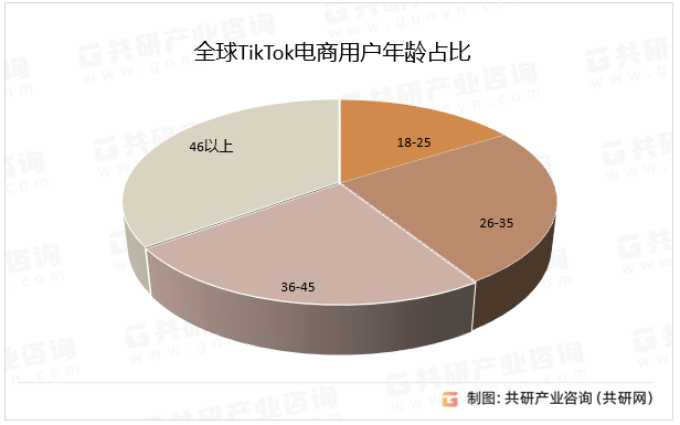 全球TikTok电商用户年龄占比