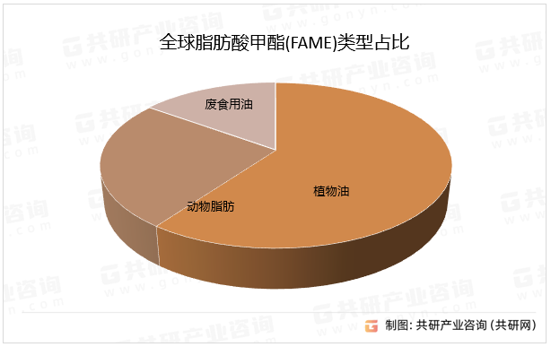 全球脂肪酸甲酯(FAME)类型占比