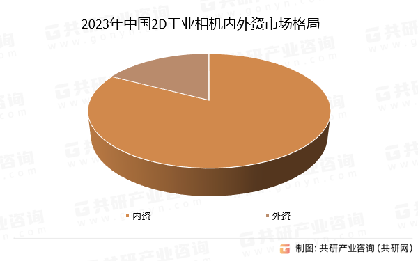 2023年中国2D工业相机内外资市场格局