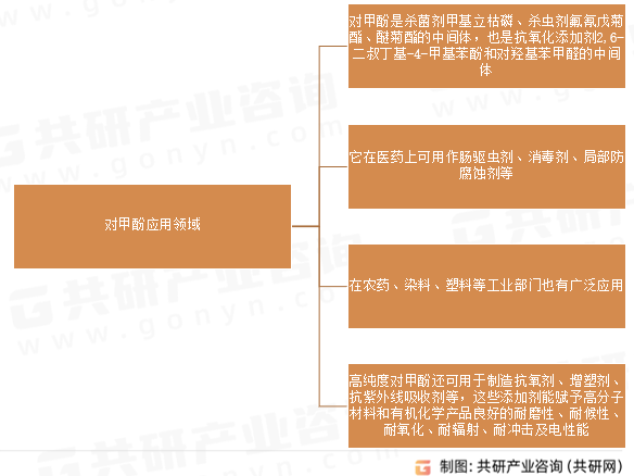 对甲酚应用领域