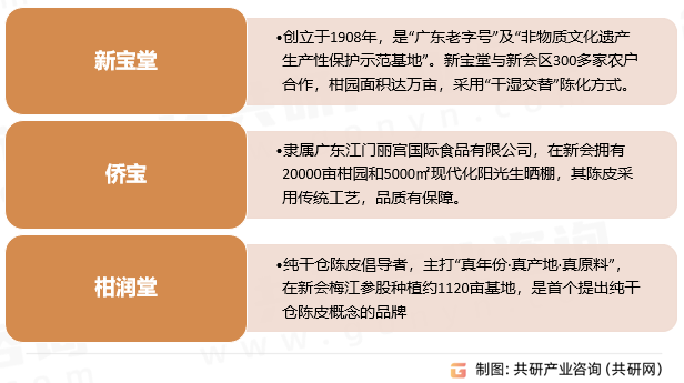 新会陈皮代表性企业