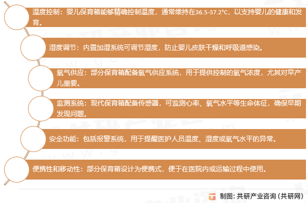 婴儿保育箱产品特性