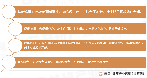 BB霜主要功效