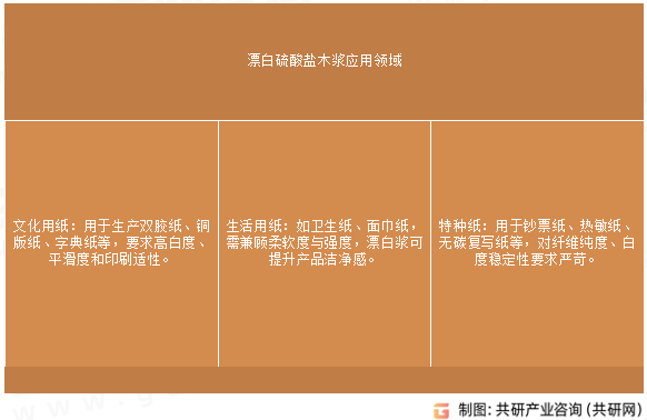 漂白硫酸盐木浆应用领域