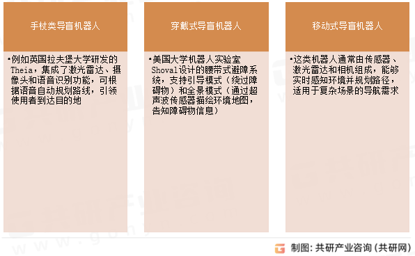 导盲机器人产品类型
