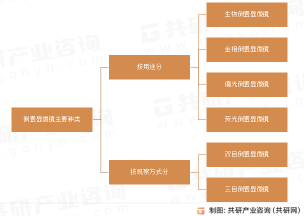 倒置显微镜主要种类