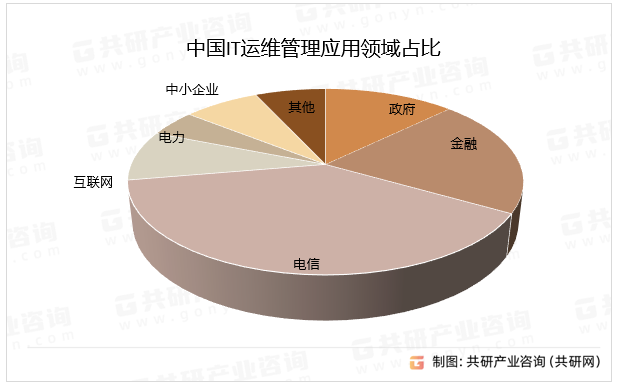 中国IT运维管理应用领域占比