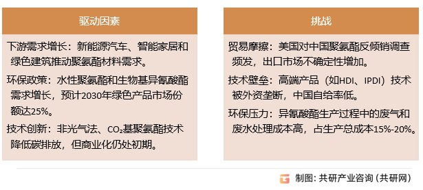 异氰酸酯驱动因素和挑战