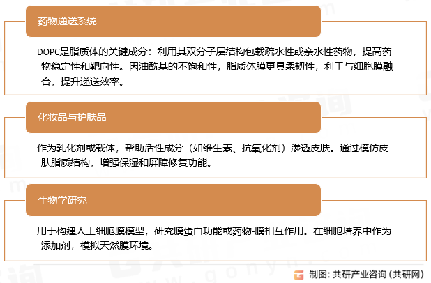 二油酰磷脂酰胆碱主要应用领域
