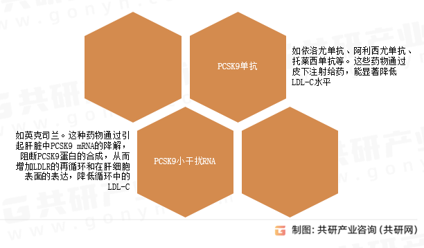 PCSK9抑制剂药物类型