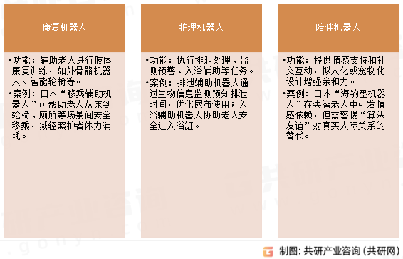 养老机器人功能分类
